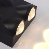 Modern Waterproof LED Exterior Wall Sconce Black Up and Down Outdoor Lighting for Patio and Corridor