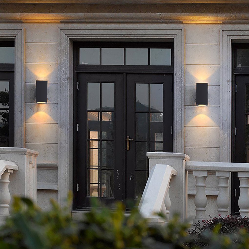 Modern Waterproof LED Exterior Wall Sconce IP65 Aluminum Fixture for Patio Balcony Villa