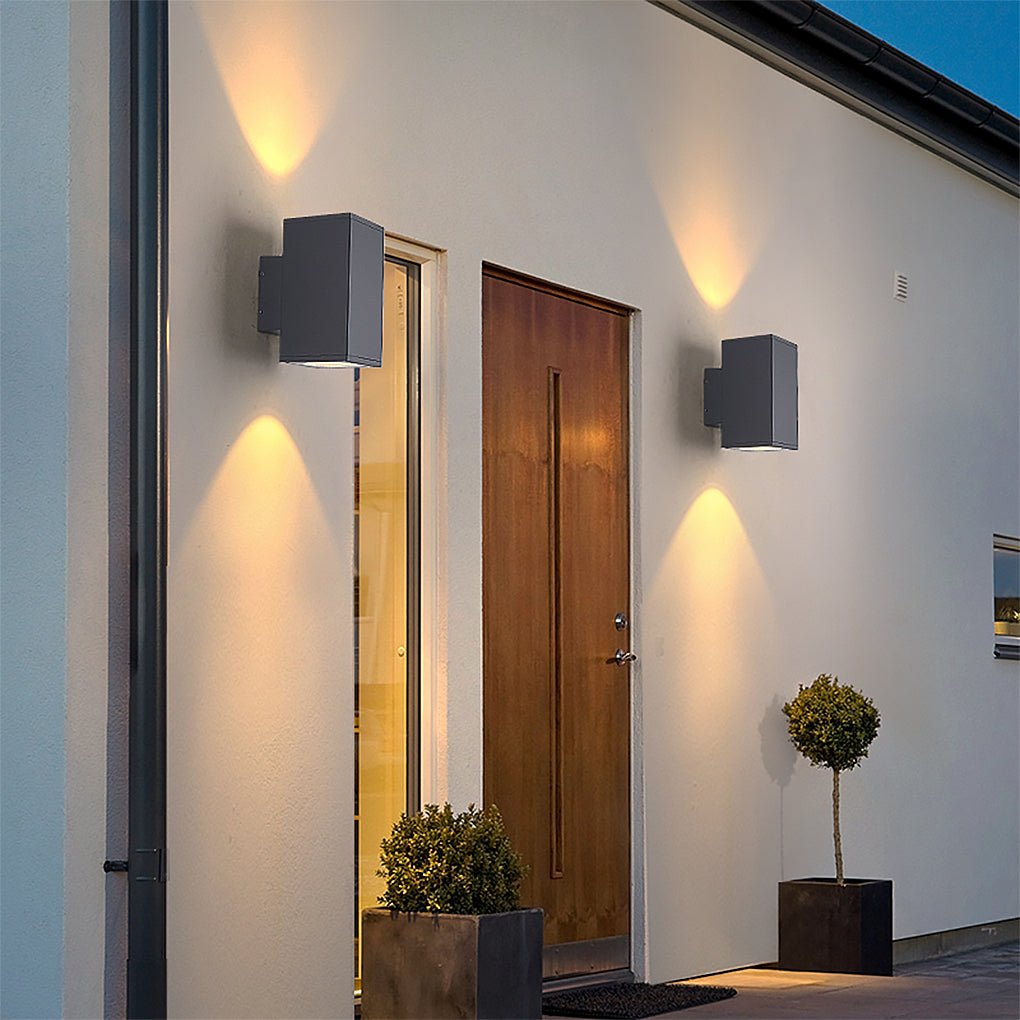 Modern Waterproof LED Exterior Wall Sconce IP65 Aluminum Fixture for Patio Balcony Villa