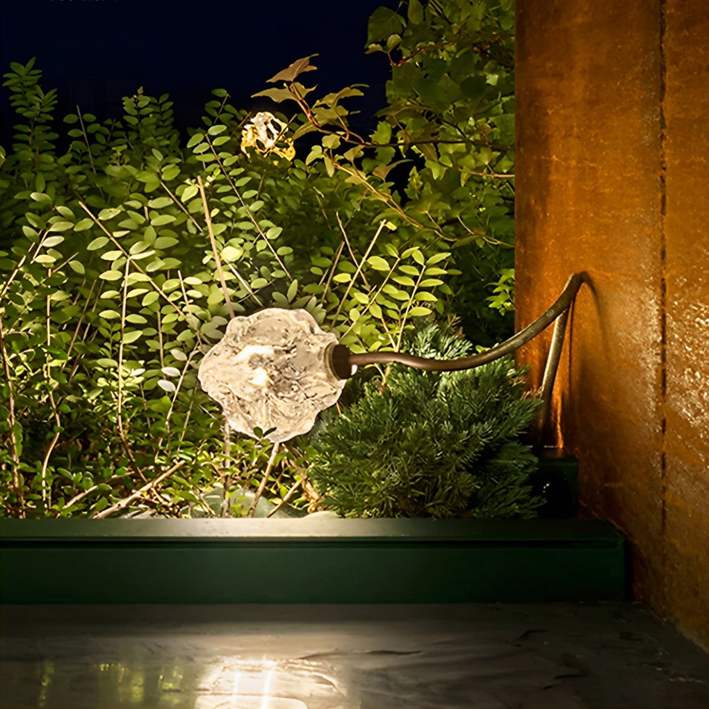 Modern Waterproof LED Flower Bud Garden Lawn Lamp Stainless Steel Pathway Lighting
