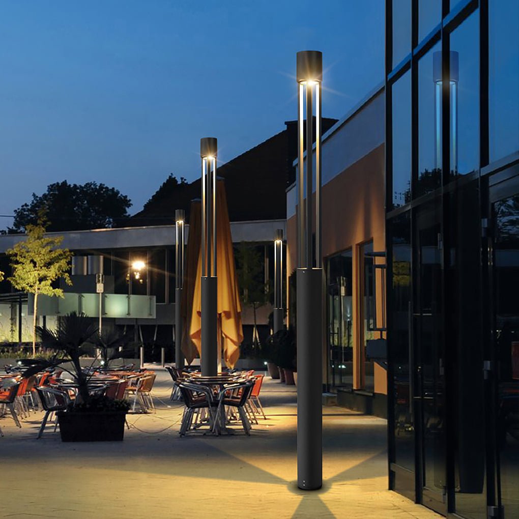 Modern Waterproof LED High Pole Post Light for Outdoor Landscape Garden and Driveway