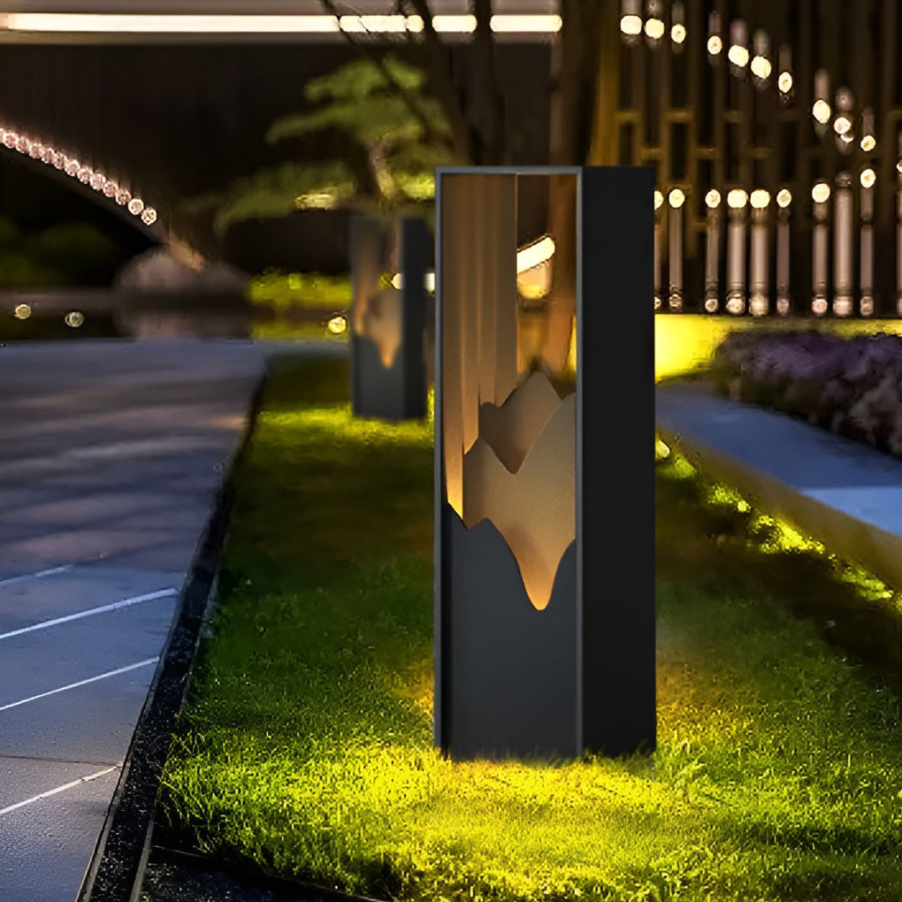 Modern Waterproof LED Mountain Scenery Landscape Lighting for Outdoor Garden Paths and Villa Courtyards