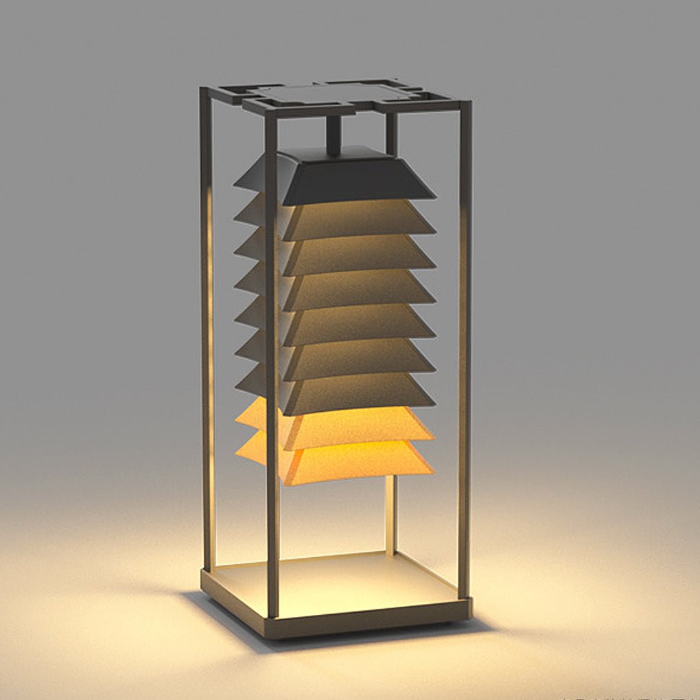 Modern Waterproof LED Outdoor Pillar Light Stainless Steel Garden Post Lamp for Courtyard Path Lighting