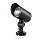 Modern Waterproof LED Outdoor Spotlight for Garden Landscape and Lawn Lighting in Black Aluminum