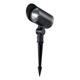 Modern Waterproof LED Outdoor Spotlight for Garden Landscape and Lawn Lighting in Black Aluminum