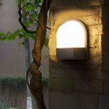 Modern Waterproof LED Outdoor Wall Light Dark Gray Aluminum Sconce for Patio and Garden