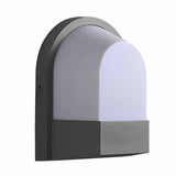 Modern Waterproof LED Outdoor Wall Light Dark Gray Aluminum Sconce for Patio and Garden
