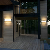 Modern Waterproof LED Outdoor Wall Sconce Aluminum Up Down Exterior Lighting for Porch Garden and Entryway