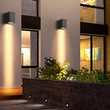 Modern Waterproof LED Outdoor Wall Sconce IP65 Aluminum Exterior Lighting for Villa and Courtyard