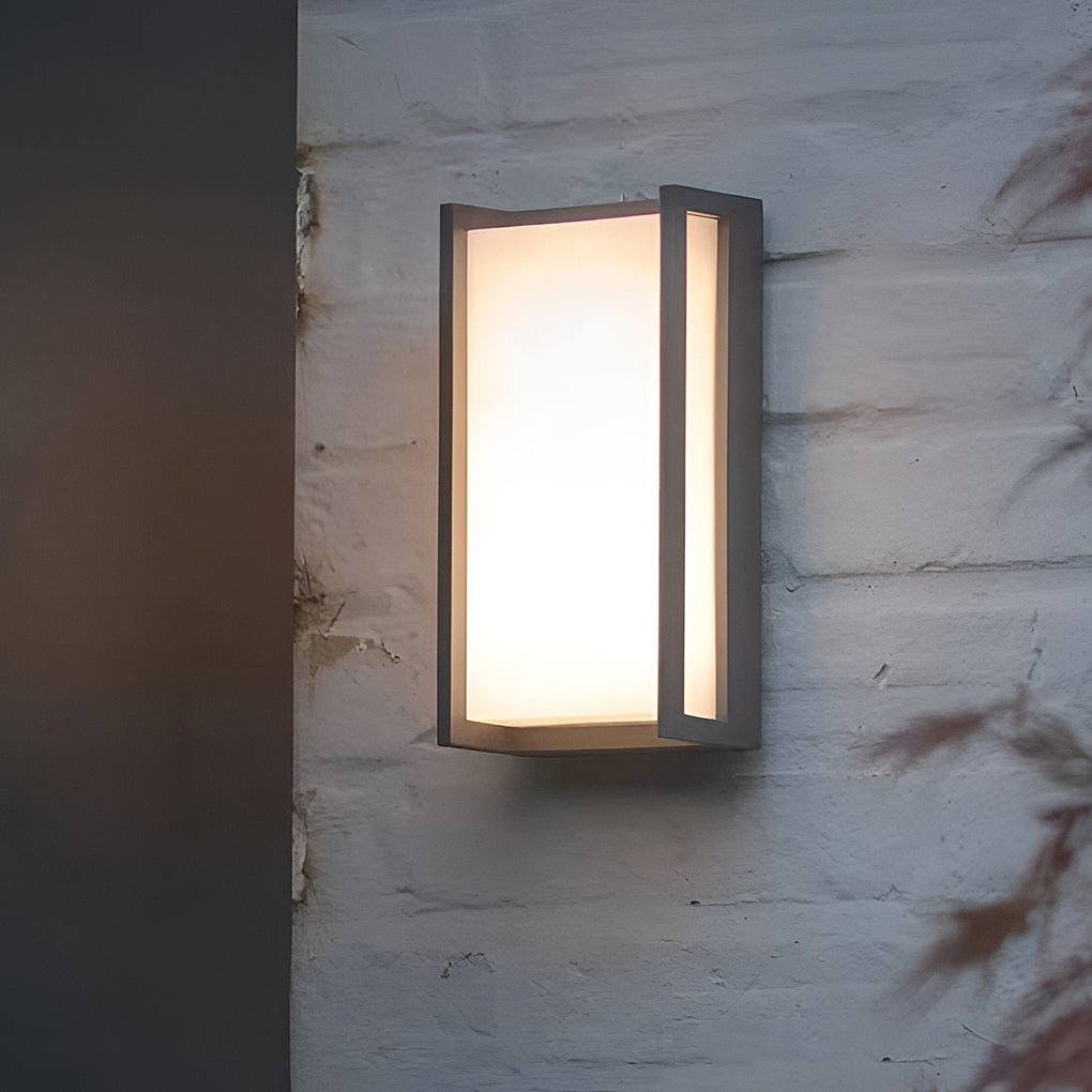 Modern Waterproof LED Outdoor Wall Sconce Minimalist IP65 Black Exterior Porch Light