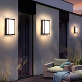 Modern Waterproof LED Outdoor Wall Sconce Minimalist IP65 Black Exterior Porch Light