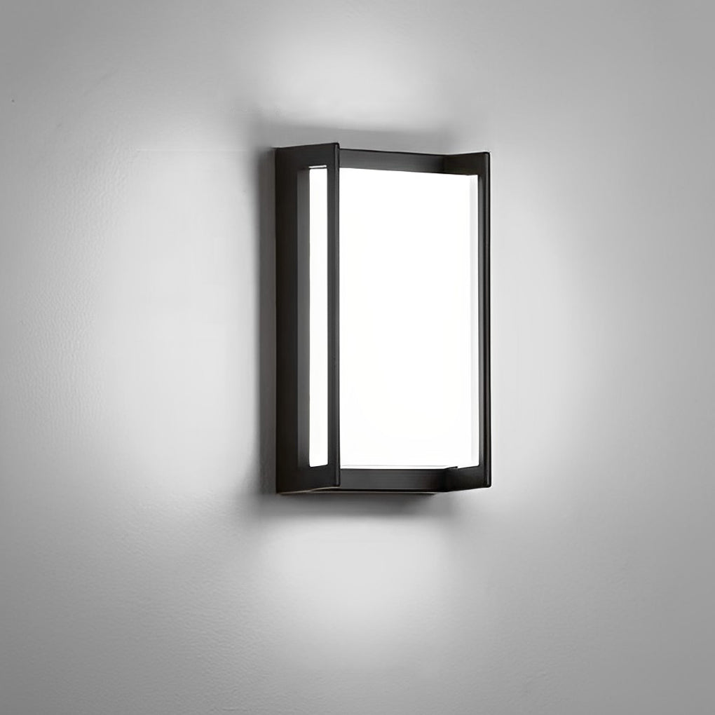 Modern Waterproof LED Outdoor Wall Sconce Minimalist IP65 Black Exterior Porch Light