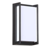 Modern Waterproof LED Outdoor Wall Sconce Minimalist IP65 Black Exterior Porch Light