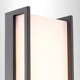 Modern Waterproof LED Outdoor Wall Sconce Minimalist IP65 Black Exterior Porch Light