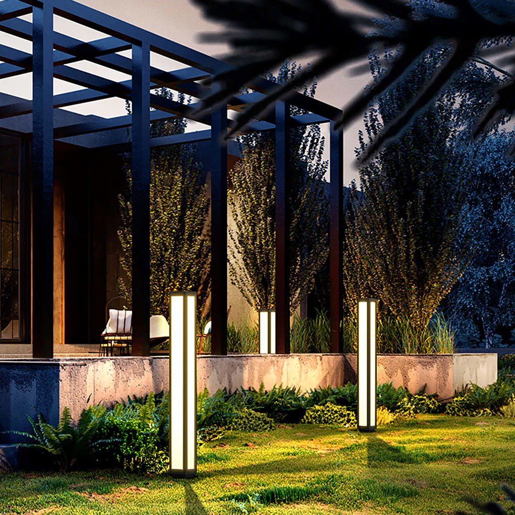 Modern Waterproof LED Solar Landscape Pathway Light for Villa Garden and Outdoor Courtyard