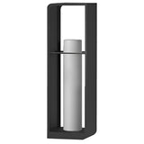 Modern Waterproof LED Solar Outdoor Post Lanterns in Black Rectangular Frame