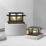 Modern Waterproof LED Solar Post Cap Light Outdoor Stainless Steel Pillar Lantern for Garden Fence
