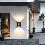 Modern Waterproof LED Up and Down Wall Sconce for Outdoor Porch and Interior Garden