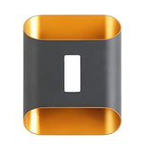 Modern Waterproof LED Up and Down Wall Sconce for Outdoor Porch and Interior Garden