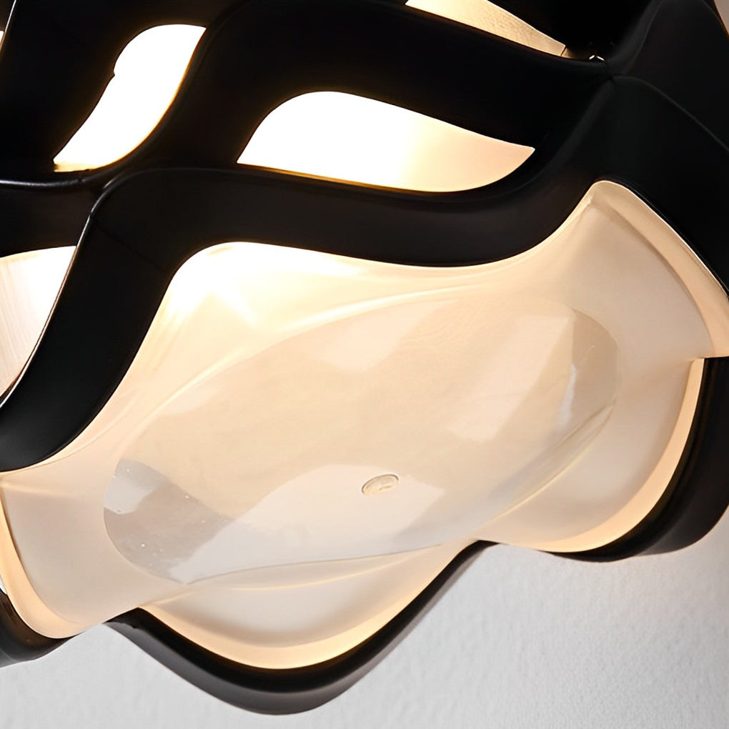 Modern Waterproof LED Wall Lamp Exterior Up and Down Sconce with Unique Flower Design for Porch