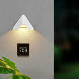 Modern Waterproof LED Wall Sconce for Indoor and Outdoor Aluminum Doorplate Lighting Fixture