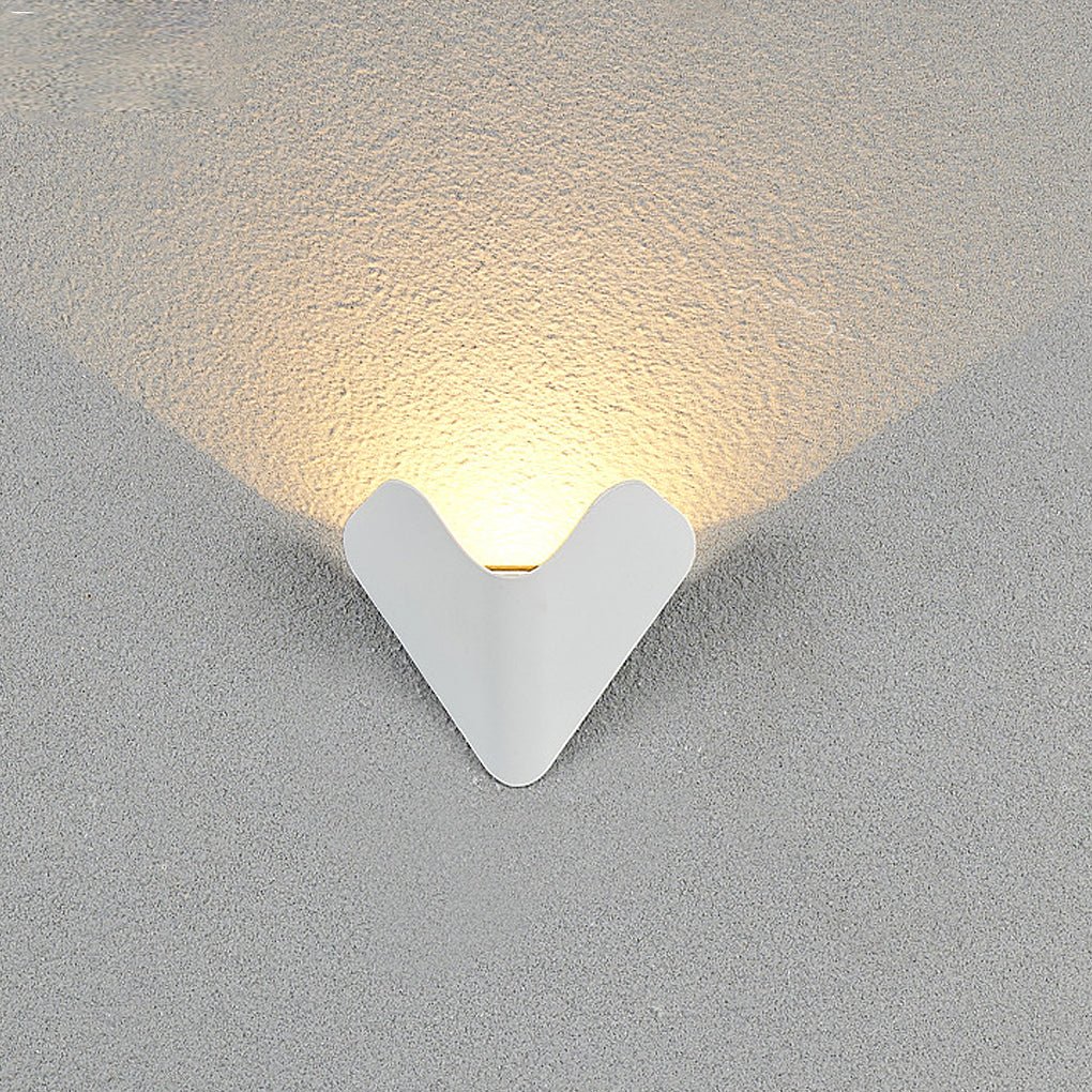 Modern Waterproof LED Wall Sconce for Indoor and Outdoor Aluminum Doorplate Lighting Fixture