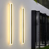 Modern Waterproof Minimalist Strip LED Wall Sconce for Outdoor Garden and Villa Lighting