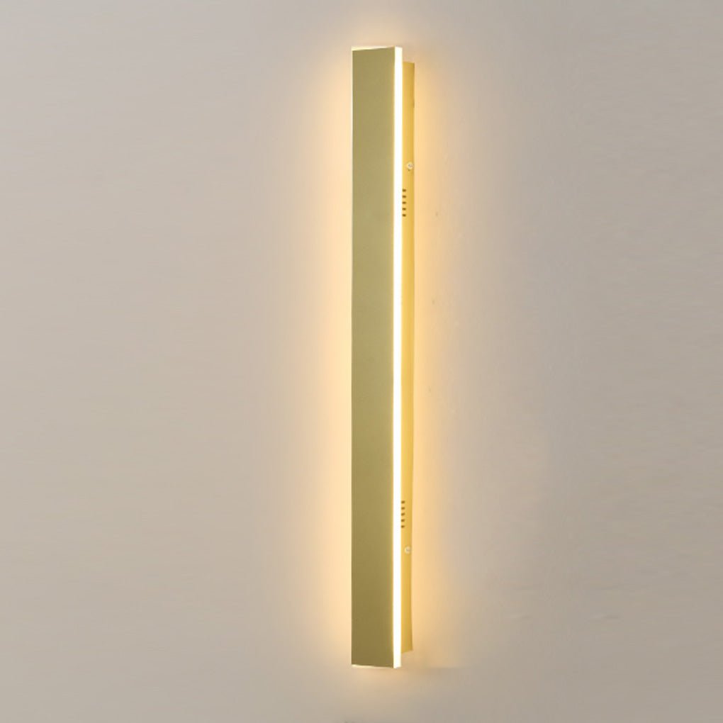 Modern Waterproof Minimalist Strip LED Wall Sconce for Outdoor Garden and Villa Lighting
