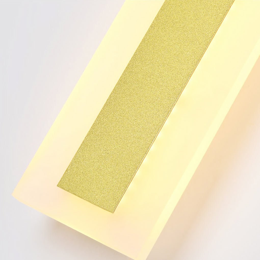 Modern Waterproof Minimalist Strip LED Wall Sconce for Outdoor Garden and Villa Lighting