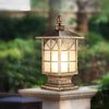 Modern Waterproof Outdoor Fence Post Pillar Light Aluminum Garden Exterior Lantern