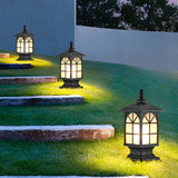 Modern Waterproof Outdoor Fence Post Pillar Light Aluminum Garden Exterior Lantern