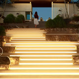 Modern Waterproof Outdoor Flexible LED Strip Lights Recessed Linear Silicone Lighting for Exterior Use