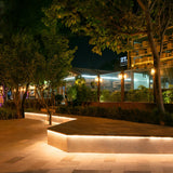 Modern Waterproof Outdoor Flexible LED Strip Lights Recessed Linear Silicone Lighting for Exterior Use