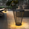 Modern Waterproof Outdoor LED Floor Lamp with Tabletop for Garden and Terrace Illumination