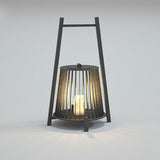 Modern Waterproof Outdoor LED Lantern Candle Style Floor Lamp for Garden Patio and Courtyard