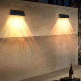 Modern Waterproof Outdoor LED Wall Light Minimalist Black Aluminum Exterior Sconce for Courtyard