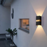 Modern Waterproof Outdoor LED Wall Light Up and Down Sconce for Balcony Villa and Patio