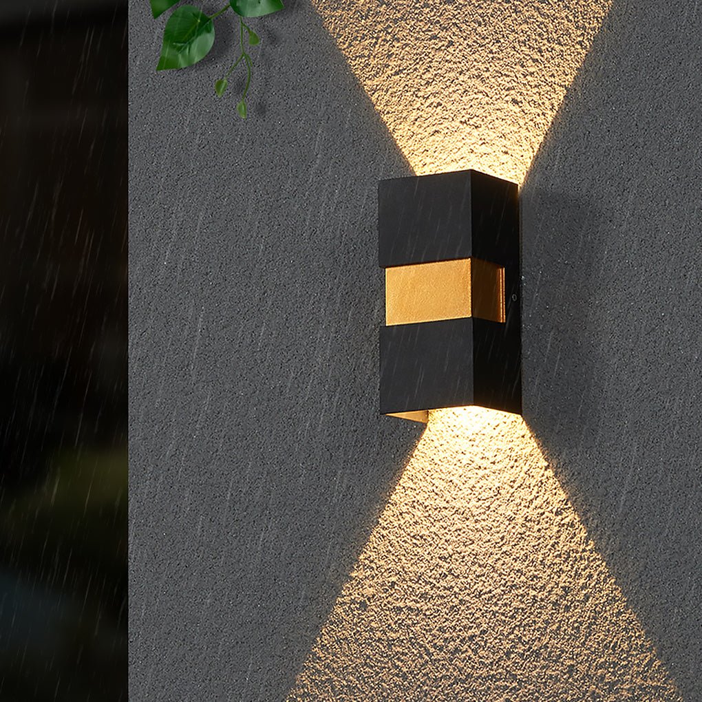 Modern Waterproof Outdoor LED Wall Light Up and Down Sconce for Balcony Villa and Patio