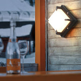 Modern Waterproof Outdoor LED Wall Sconce Black Die Cast Aluminum Light for Patio Garden