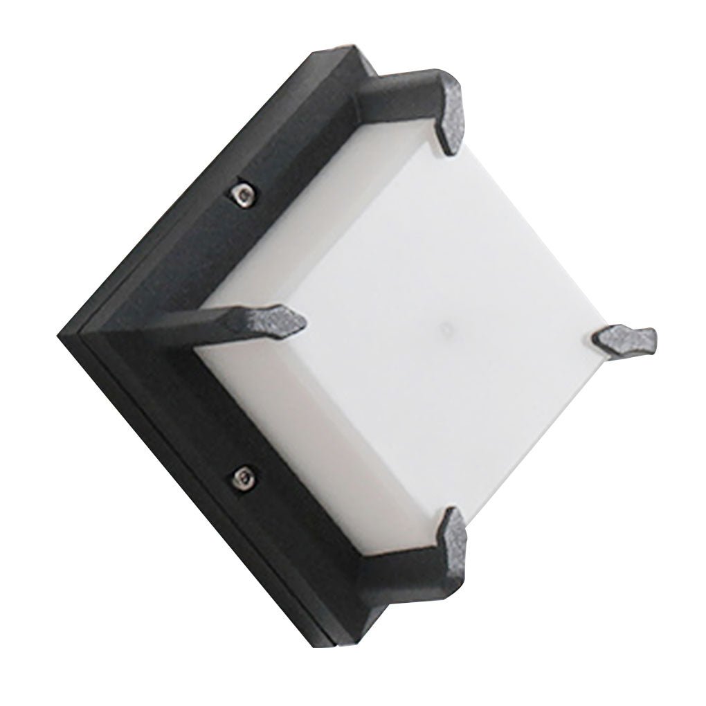 Modern Waterproof Outdoor LED Wall Sconce Black Die Cast Aluminum Light for Patio Garden