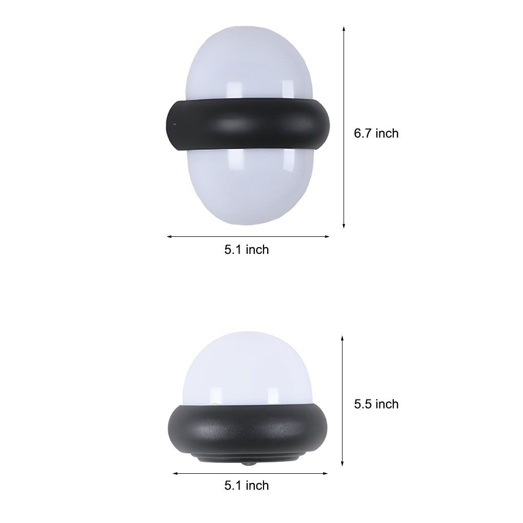 Modern Waterproof Outdoor LED Wall Sconce Up and Down Light Exterior Porch Lighting