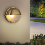 Modern Waterproof Outdoor Wall Sconce Cast Aluminum and Glass Industrial Retro Porch Light