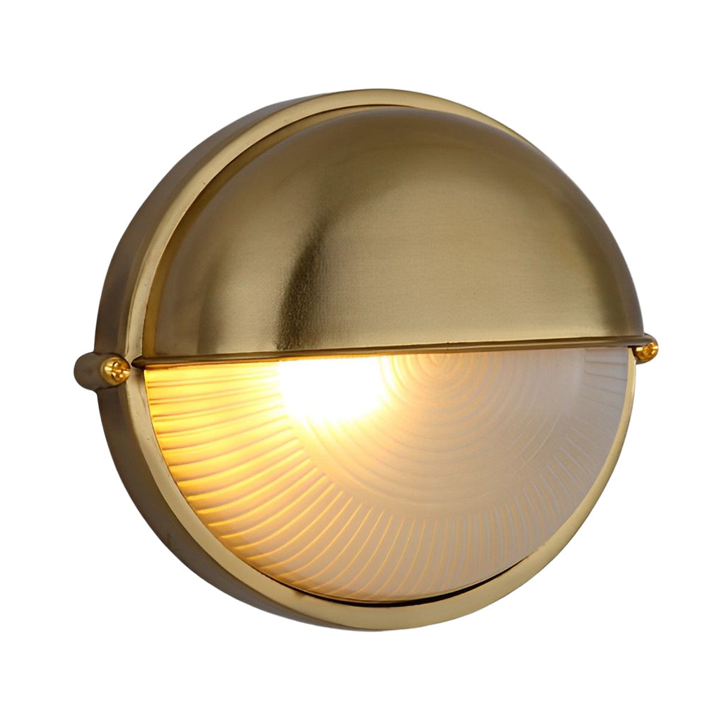 Modern Waterproof Outdoor Wall Sconce Cast Aluminum and Glass Industrial Retro Porch Light