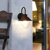 Modern Waterproof Outdoor Wall Sconce with Stone Pattern Glass and Aluminum Body for Garden Yard