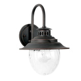 Modern Waterproof Outdoor Wall Sconce with Stone Pattern Glass and Aluminum Body for Garden Yard