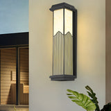 Modern Waterproof Solar LED Outdoor Wall Light with Remote Control Die Cast Aluminum Exterior Sconce for Garden