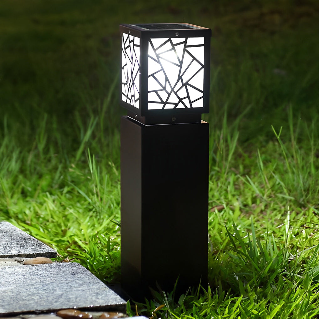 Modern Waterproof Solar LED Path Lights for Outdoor Garden Lawn and Courtyard Landscape