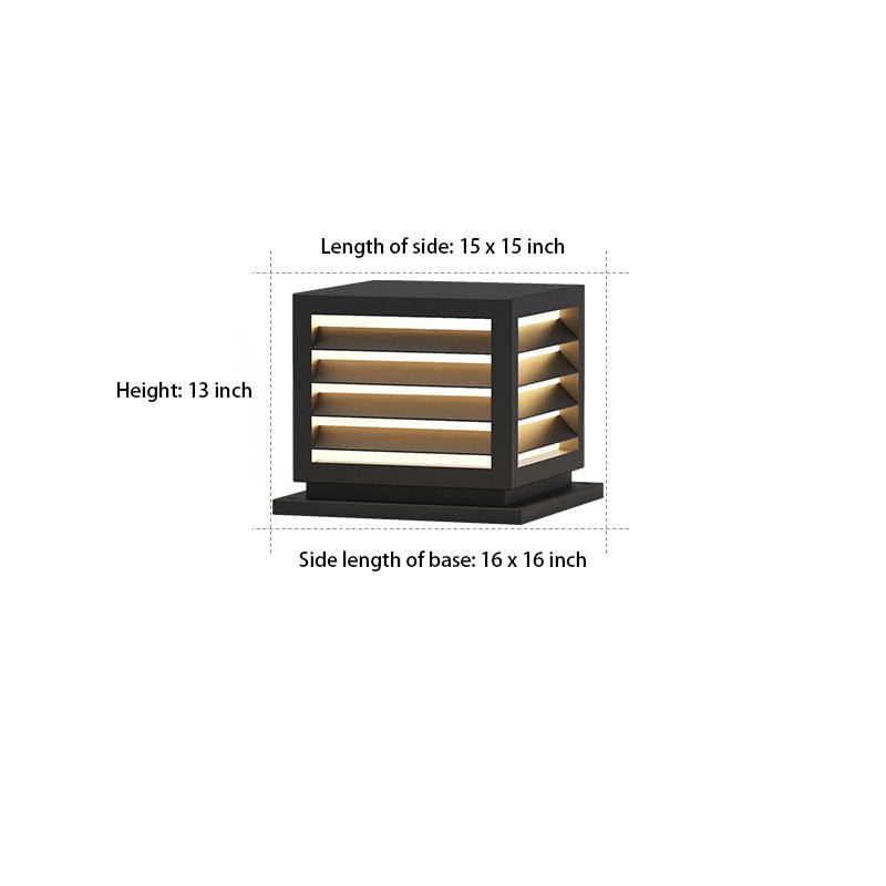 Modern Waterproof Solar LED Post Lights Outdoor Landscape Lighting for Pathways and Gardens