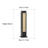 Modern Waterproof Solar LED Post Lights Outdoor Landscape Lighting for Pathways and Gardens