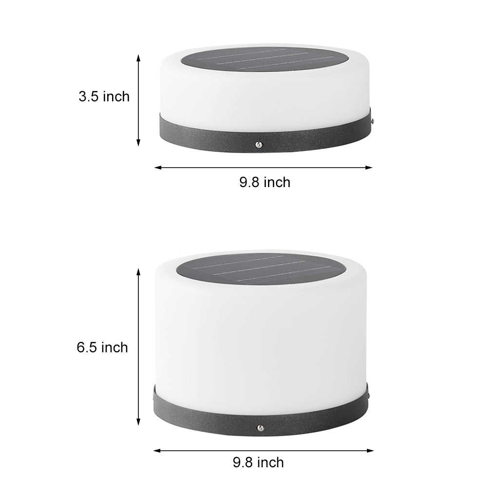 Modern Waterproof Solar LED Round Outdoor Garden Lights for Landscape and Courtyard Lighting